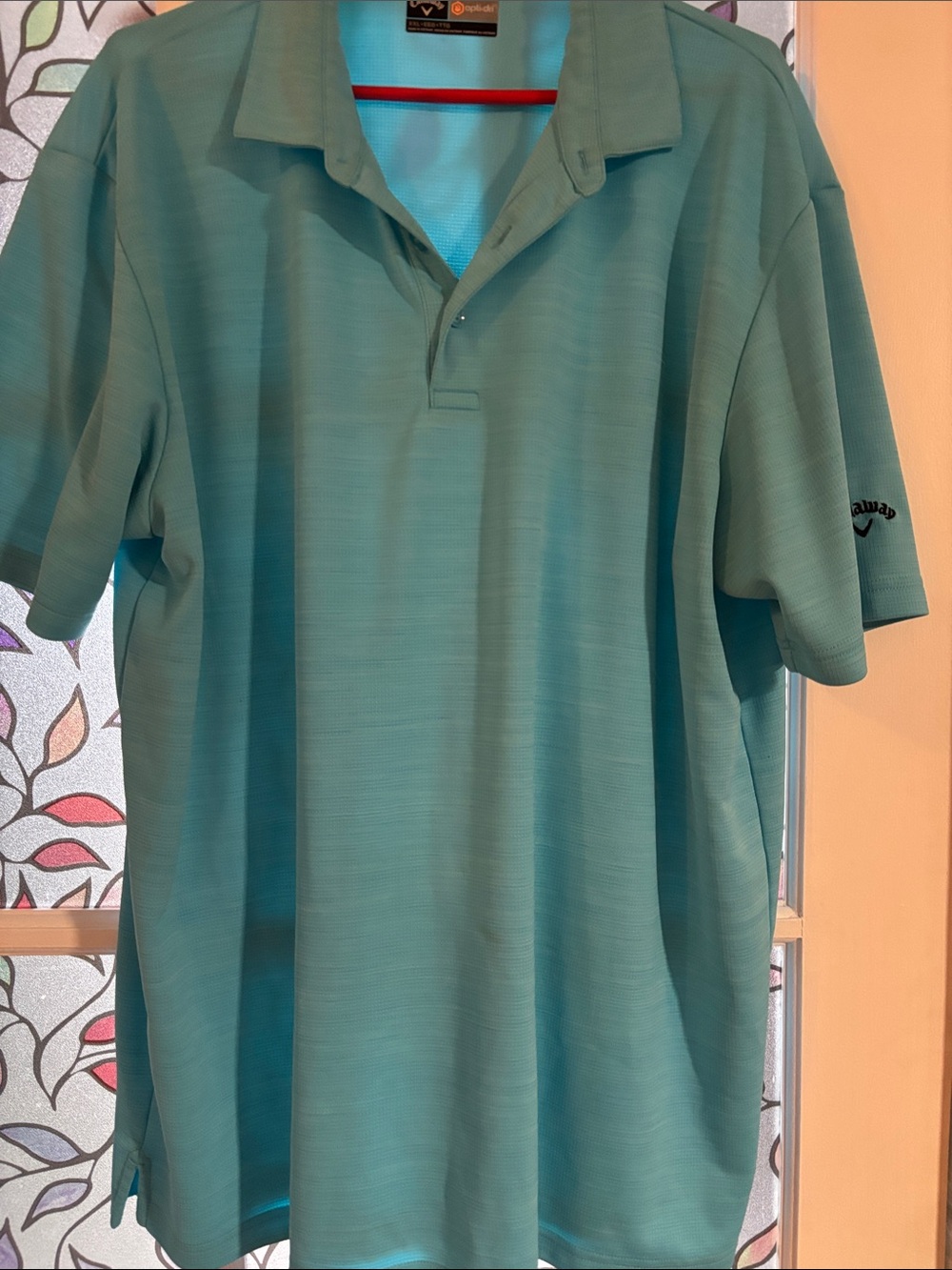 Callaway Men's Seafoam Green Short-Sleeve Polo